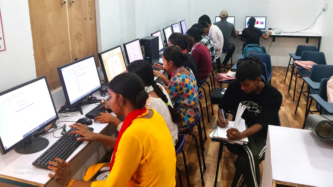 NIT Students in Lab Action